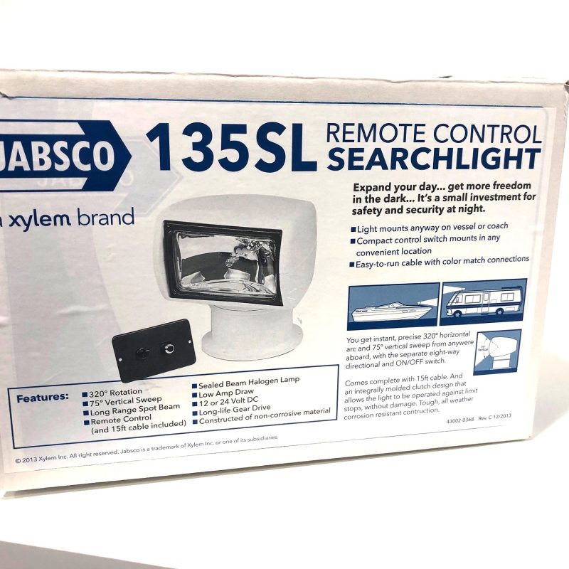 Jabsco 60020-0024 135 SL remote search light  24v